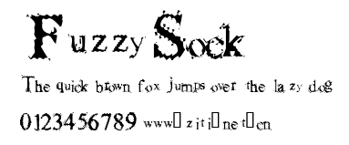 FuzzySock.ttf字體轉換器圖片