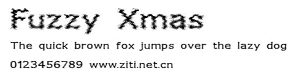 Fuzzy Xmas.ttf字體轉換器圖片
