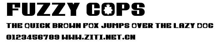 Fuzzy Cops.ttf字體轉換器圖片