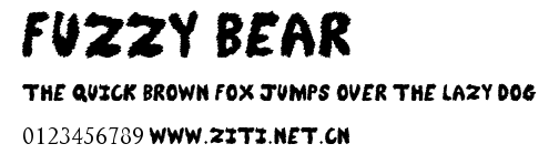 Fuzzy Bear.ttf字體轉換器圖片