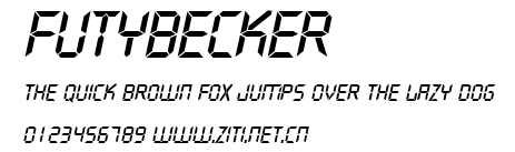 FutyBecker.ttf字體轉換器圖片