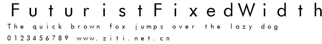 FuturistFixedWidth.ttf字體轉換器圖片