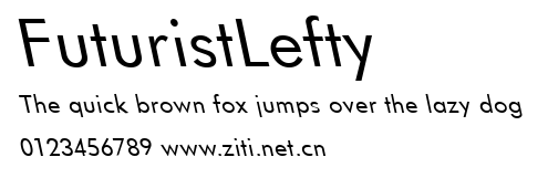FuturistLefty.ttf字體轉換器圖片
