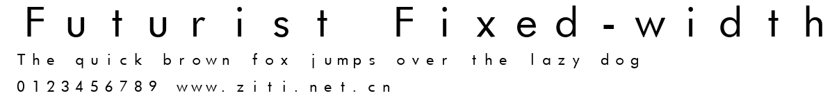Futurist Fixed-width.ttf字體轉換器圖片