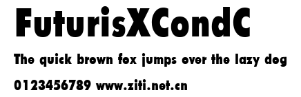 FuturisXCondC.ttf字體轉換器圖片