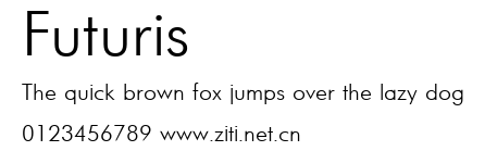 Futuris.ttf字體轉換器圖片