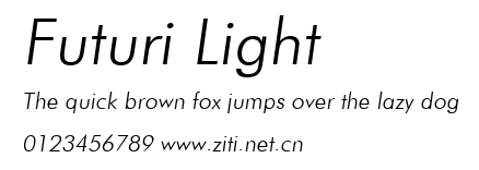 Futuri Light.ttf字體轉換器圖片