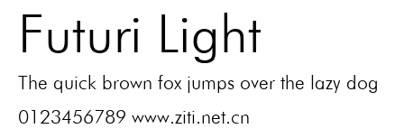 Futuri Light.ttf字體轉換器圖片