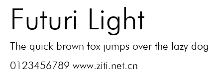 Futuri Light.ttf字體轉換器圖片