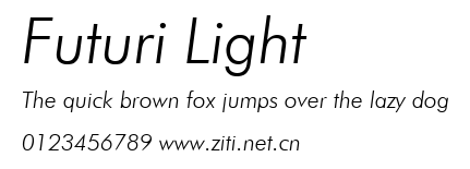 Futuri Light.ttf字體轉換器圖片
