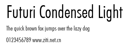 Futuri Condensed Light.ttf字體轉換器圖片