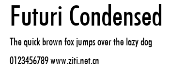 Futuri Condensed.ttf字體轉換器圖片