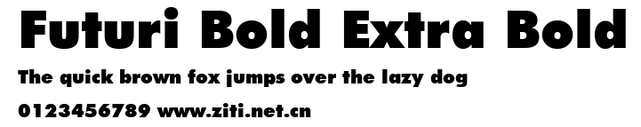 Futuri Bold Extra Bold.ttf字體轉換器圖片