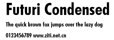 Futuri Condensed.ttf字體轉換器圖片