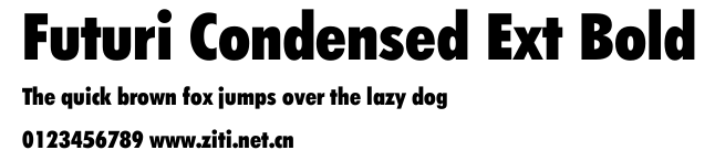 Futuri Condensed Ext Bold.ttf字體轉換器圖片