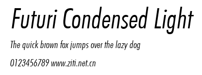 Futuri Condensed Light.ttf字體轉換器圖片