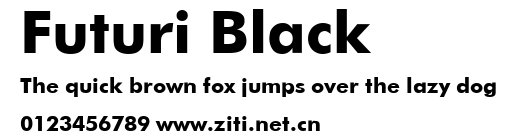 Futuri Black.ttf字體轉換器圖片