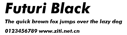 Futuri Black.ttf字體轉換器圖片