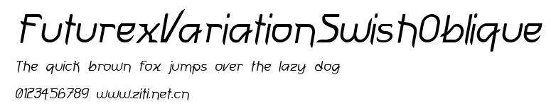 FuturexVariationSwishOblique.ttf字體轉換器圖片