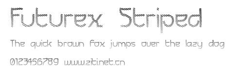 Futurex Striped.ttf字體轉換器圖片