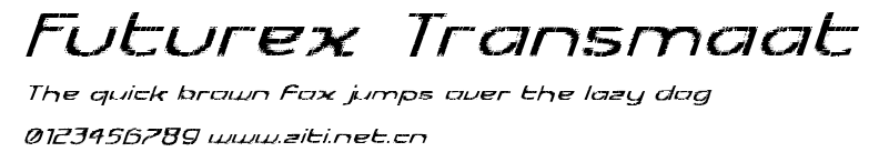 Futurex Transmaat.ttf字體轉換器圖片