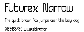Futurex Narrow.ttf字體轉換器圖片