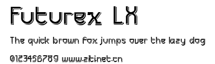 Futurex LX.ttf字體轉換器圖片