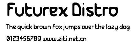 Futurex Distro.ttf字體轉換器圖片