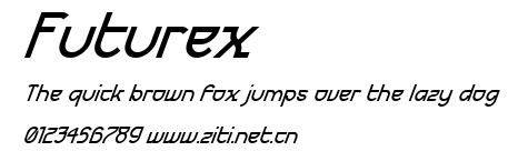 Futurex.ttf字體轉換器圖片