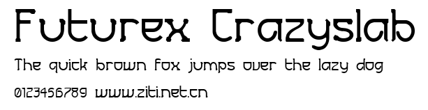 Futurex Crazyslab.ttf字體轉換器圖片