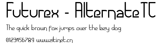 Futurex - AlternateTC.ttf字體轉換器圖片