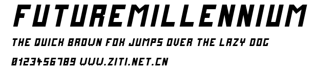 FutureMillennium.ttf字體轉換器圖片