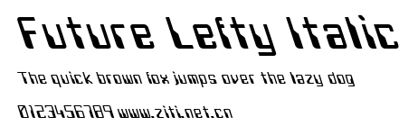 Future Lefty Italic.ttf字體轉換器圖片