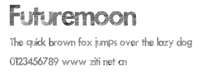 Futuremoon.ttf字體轉換器圖片
