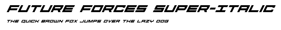 Future Forces Super-Italic.ttf字體轉換器圖片