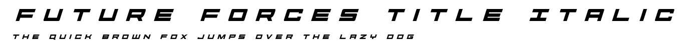 Future Forces Title Italic.ttf字體轉換器圖片
