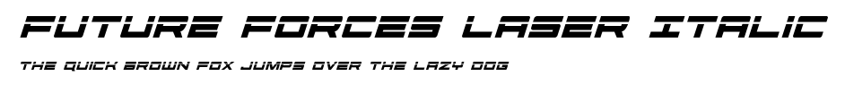 Future Forces Laser Italic.ttf字體轉換器圖片