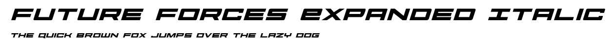Future Forces Expanded Italic.ttf字體轉換器圖片