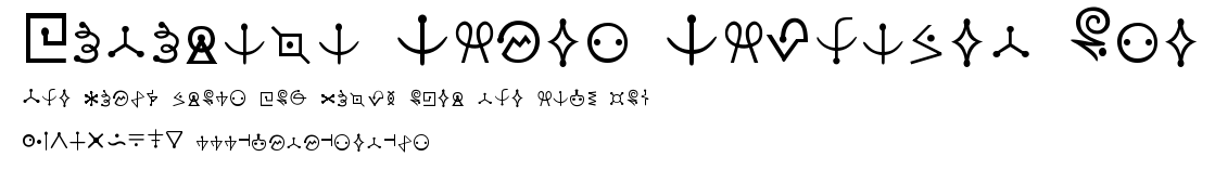 Futurama Alien Alphabet One.ttf字體轉換器圖片