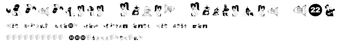 Futurama Alien Alphabet Two.ttf字體轉換器圖片