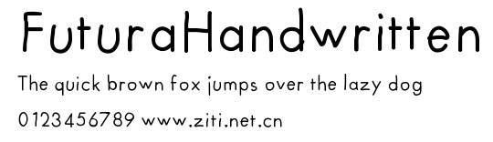FuturaHandwritten.ttf字體轉換器圖片