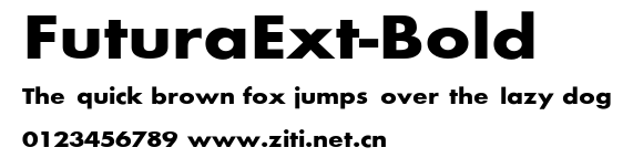 FuturaExt-Bold.ttf字體轉換器圖片