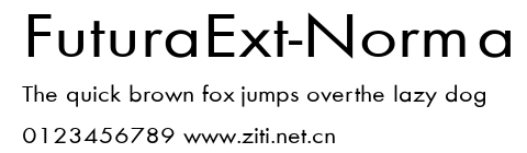 FuturaExt-Norma.ttf字體轉換器圖片