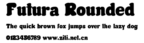 Futura Rounded.ttf字體轉換器圖片