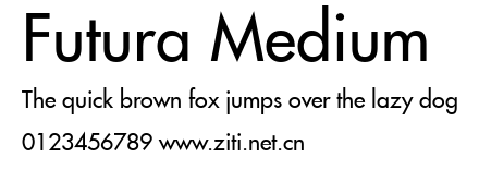 Futura Medium.ttf字體轉換器圖片