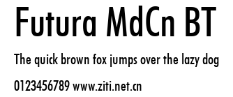 Futura MdCn BT.ttf字體轉換器圖片