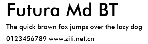Futura Md BT.ttf字體轉換器圖片