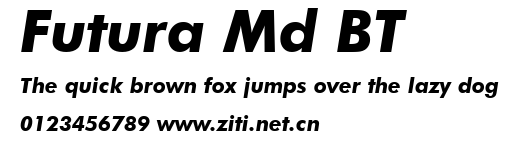 Futura Md BT.ttf字體轉換器圖片