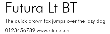 Futura Lt BT.ttf字體轉換器圖片