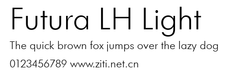 Futura LH Light.ttf字體轉換器圖片